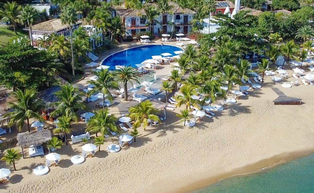 Dpny Beach Hotel & Spa Ilhabela Kültér fotó Aerial view of the beach at the hotel