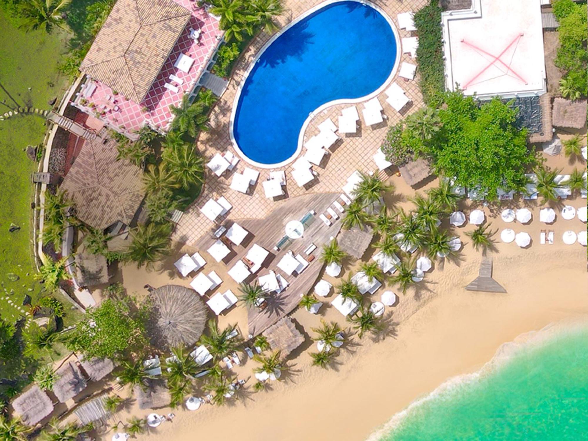 Dpny Beach Hotel & Spa Ilhabela Kültér fotó Aerial view of the resort